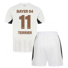 Bayer Leverkusen Martin Terrier #11 Bortedraktsett Barn 2024-25 Kortermet (+ korte bukser)